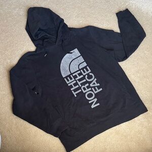 EUC The North Face Black and Gray Men's Hoodie